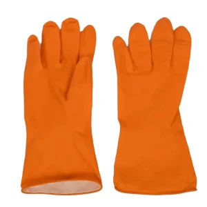 Orange Latex Household Gloves for Dish Washing, Guantes De Latex Cocina, Warehouse Gloves