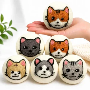 Organic Handmade 100% New Zealand Wool Dryer Laundry Balls Stock Reusable Smell Removal Dehumidification Washing
