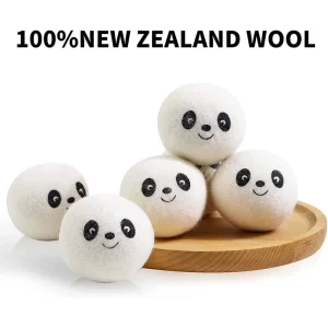 Organic New Zealand Wool Laundry Balls 6 10cm Thermal Use Model ZP-010 Customized Color