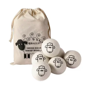 Organic Wool Dryer Balls for Laundry Washing Machine