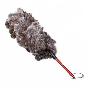 Ostrich Feather Duster Feather Cleaning Brush with Wooden Handle
