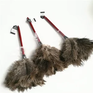 Ostrich Feather Duster Feather Factory with Wood Handle Washable Ostrich Feather Cleaning Tool Bookshelf Dusting