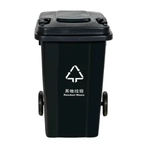 Outdoor 100L Waste Bin with Wheels for Public Area and Street Use