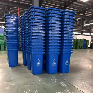 Outdoor 120L 240L Plastic Wheeled Waste Bin Garbage Bin Trash Can