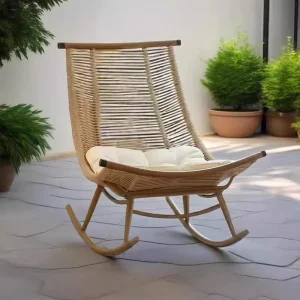Outdoor Aluminum Alloy Rocking Recliner Chair Waterproof