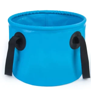 Outdoor Fishing Foldable PVC Bucket Camping Hiking Portable Multi-Functional Water-Carrying Bucket