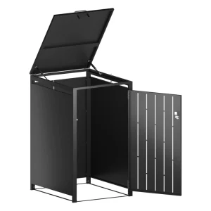 Outdoor Furniture Garbage Can Storage Set of 1 Wheelie Bin Cover Convenient Waste Bins Solution