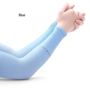 Outdoor Ice Silk Fishing Arm Sleeve Cycling Sports Running Sleeve Cover Sun UV Protection Breathable Cuffs Oversleeve
