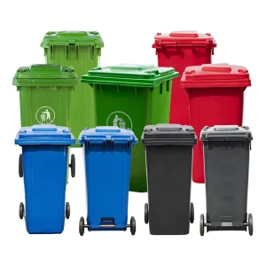 Outdoor Industrial 240L Large Plastic Pedal Garbage Clinical Waste Bin Can