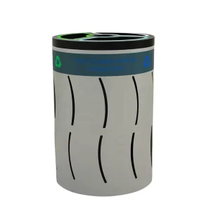 Outdoor Metal Trash Container Garbage Can for Garden Street Recycle Waste Paper Bin Commercial Steel Dustbin
