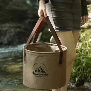 Outdoor Multifunctional Bucket Collapsible Portable Travel Bucket Large Capacity Carrying Camping Fishing Bucket