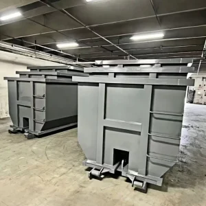 Outdoor Roll off Dumpster Container Waste Metal Bin for Construction