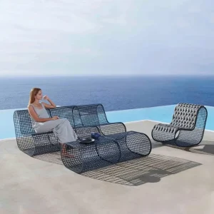 Outdoor Rope Sofa with Aluminum Alloy Frame