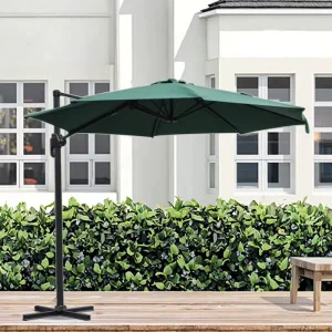 Outdoor Waterproof Aluminum Hanging Parasol, Octagonal, 3.0 m Diameter