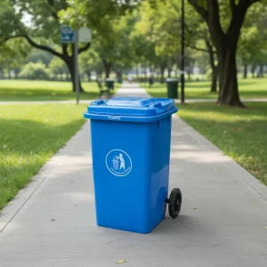 Outside Restaurant Recycling Open Top Storage Bucket 100L Plastic Waste Bin