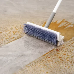 Overseas Factory Floor Scrub Brush Long Handle 50” Adjustable PP Handle Eco-Friendly Microfiber Bristles Scrubber for Cleaning