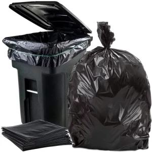 PE Heavy Duty Plastic Garbage Bags Large Can Liners Household Trash Bags 50 Heavy Duty Refuse Sacks Super Value Large Bin Bag