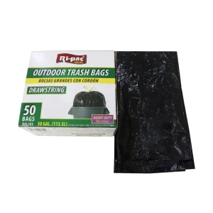 PE Home Office Household Usage Storage Garbage Bags Manufacturing 13 Gallon Trash Rubbish Drawstring Bag Garbage
