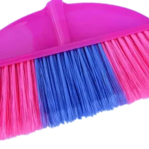 PE PET Material Wooden Steel Handle Customizable Color Household Floor Broom Dustpan