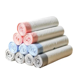PE Thick Waterproof Household Trash Bags with Heat Seal and Gravure Printing