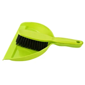 PET Dustpan and Brush Set Long Handle Broomstick for Home Kitchen Floor Cleaning