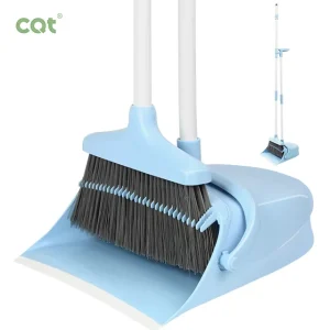 PET Material Broom Head PP and Aluminum with Dustpan Cleaning Broom and Dustpan Set