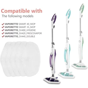 POLTI Polti Kit Steam Mop Microfiber Replacement Cloth with Self Wringer and 70 80% Dehydration Rate