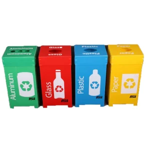 PP Coroplast Foldable Plastic Portable Waste Dust Rubbish Garbage Trash Bin
