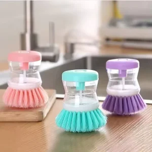 PP Material Kitchen Cleaning Brush Set Comfortable Handle Dish Scrubbing Brushes Handmade Style