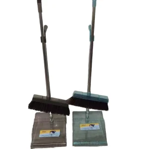 PP Plastic Broom and Dustpan Set with Plastic Handle Eco Friendly Nylon Bristles Efficient Cleaning Tool