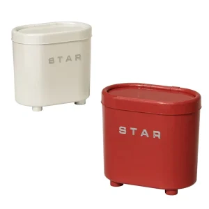 PP Plastic Waste Bin Self-Retracting Flip Lid Minimalist Garbage Can for Indoor Use