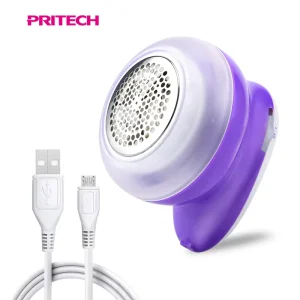 PRITECH Stainless Steel 3 Leaf Blade Customized Rechargeable Electric Fabric Lint Remover