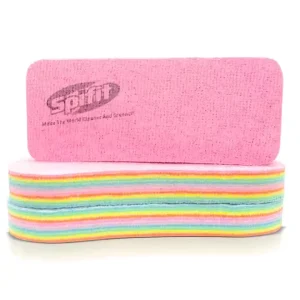 PVA Rainbow Multi-Layer Cleaning Sponge Towel with Microfiber Cloth