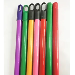 PVC Coated Eucalyptus Wood Broom Handle Stick with Standard Thread for Household Cleaning
