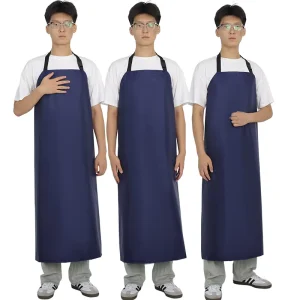 PVC Coated Waterproof Apron Oil proof Easy Clean for Aquaculture Kitchen Farm Pet Shop Slaughter Gardening