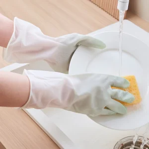 PVC Kitchen Gloves Waterproof and Durable for Household Cleaning Dishwashing and Housework