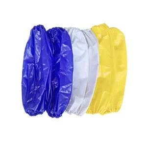 PVC LDPE Apron Waterproof Anti Oil Anti Fouling Sleeves Oversleeve