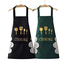 PVC Waterproof Oil-Proof Hand-Wiping Sleeveless Waist Apron Kitchen Home Cooking Men and Women Factory