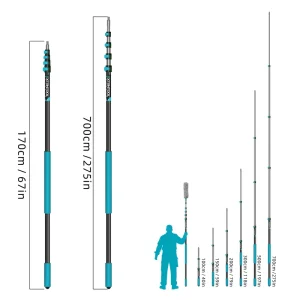 Paint Extension Pole Roller Tool Customize Window Multifunction Aluminum Telescopic Adjustable Light Aluminum Telescopic Pole