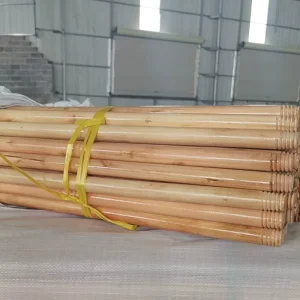 Painted Wooden Broom Handle Varnished Wooden 1.2m 1.5m Long Mop Stick Wooden Shovel Handle