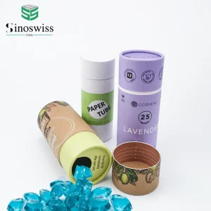 Paper Tube Canister for Laundry Beads Fragrance Kraft