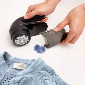 Patented Battery Operated Rechargeable Lint Remover Fabric Shaver with Adjustable Cover 3 Settings