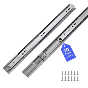 Performance Soft Close Full Extension 18inch Aluminum Alloy Drawer Slides Ball Bearing Runner for Kitchen Cabinet and Wardrobe
