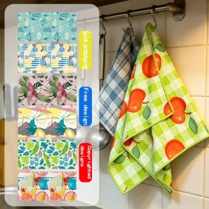 Personalized Woven Compressed Microfiber Kitchen Tea Towel with Super Strong Water Absorption Reusable Multi Purpose Dish Cloth