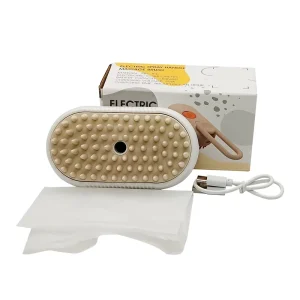 Pet Brushes Self Cleaning Steam Cat Bath Brush With Steamer Water