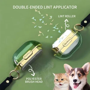 Pet Dust Hair Removal Lint Roller Sticky Cleaning Tool Drum Type Portable Reusable Dog Cat Hair Remover Roller Brush