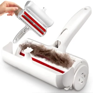 Pet Grooming Brush Easy to Clean Reusable Self Cleaning Pet Hair Remover Lint Roller