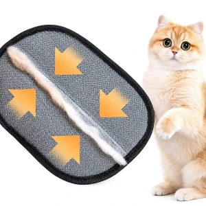 Pet Hair Remover Glove Reusable Static Lint Brush for Dogs Cats for Furniture Clothes Pet Coats