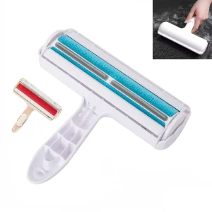 Pet Hair Remover Roller Lint Brush with Self Cleaning Portable Lint Brush Base for Cat & Dog Fur Remover