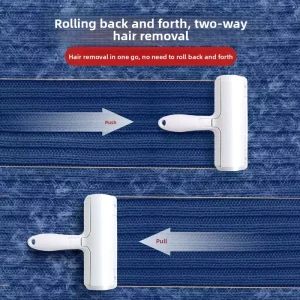 Pet Hair Remover Self Cleaning Fur Removal Tool for Cats & Dogs Reusable Sticky Roller with One Button Hair Release